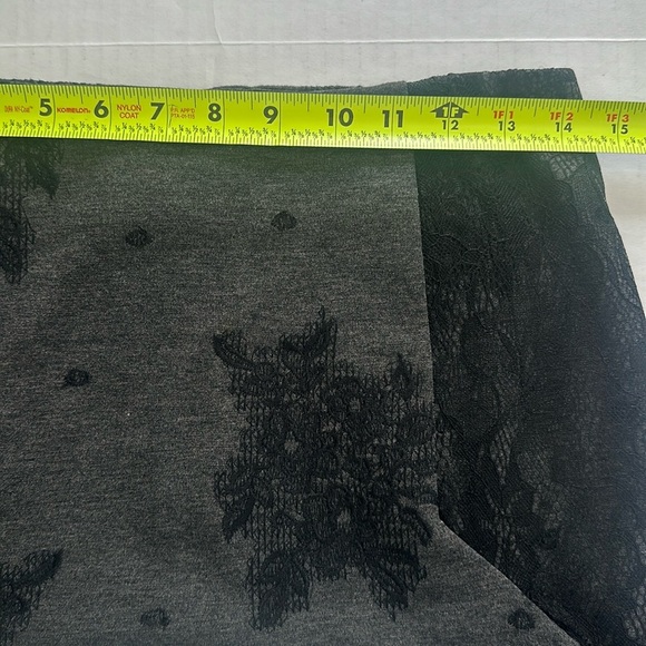 Anthropologie Maeve Grey Black Floral Lace Pencil Midi Skirt Womens Size Small - Picture 8 of 10